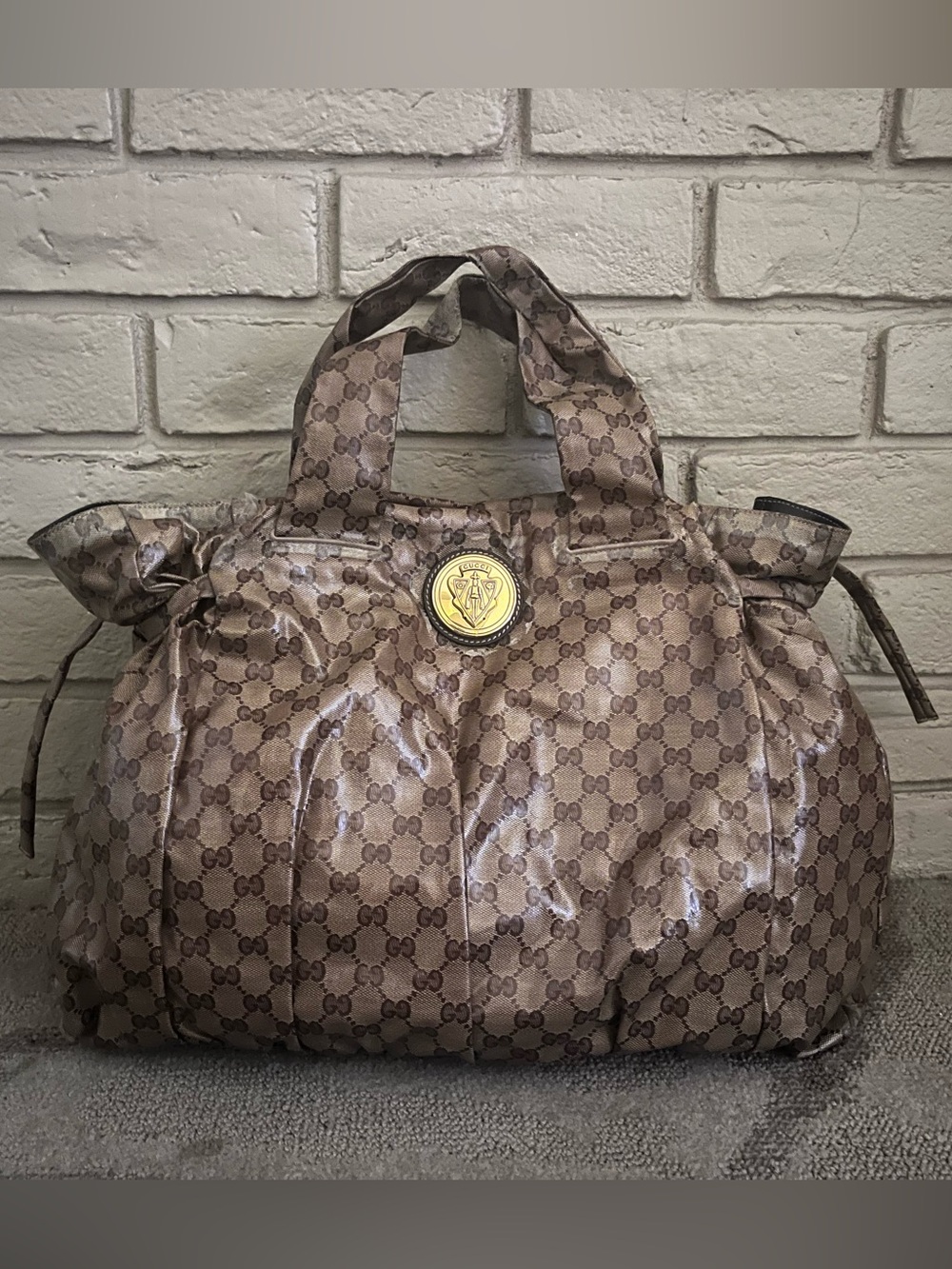 Gucci Vintage GG Crystal Hysteria Large Tote Bag